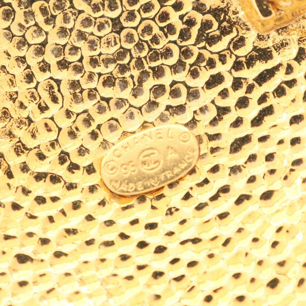 CHANEL Authentic Gold Logo Brooch - Picture 3 of 5